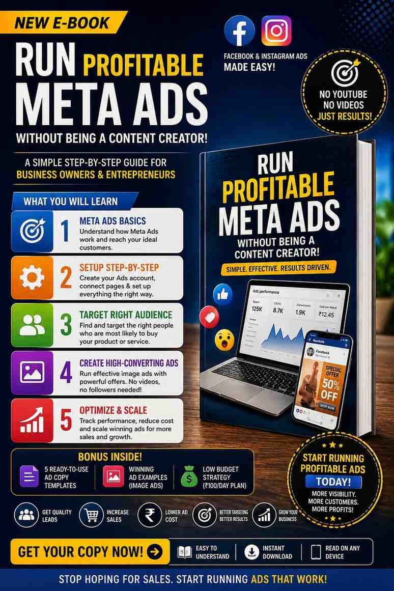 “Run Profitable Meta Ads Without Being a Content Creator” cover